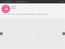 Tablet Screenshot of gozdeyuzme.com